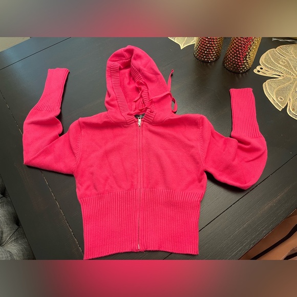 LILLUSORY 2 Piece Knit Sets Women's Trendy Slim Fit Hooded Sweatsuit Sets - Picture 6 of 9